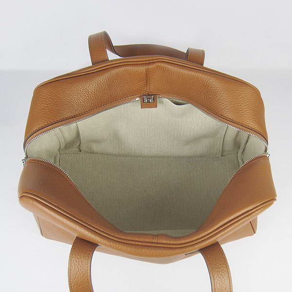 Best Replica Hermes Victoria Cowskin Leather Bags 2010 Coffee H2802